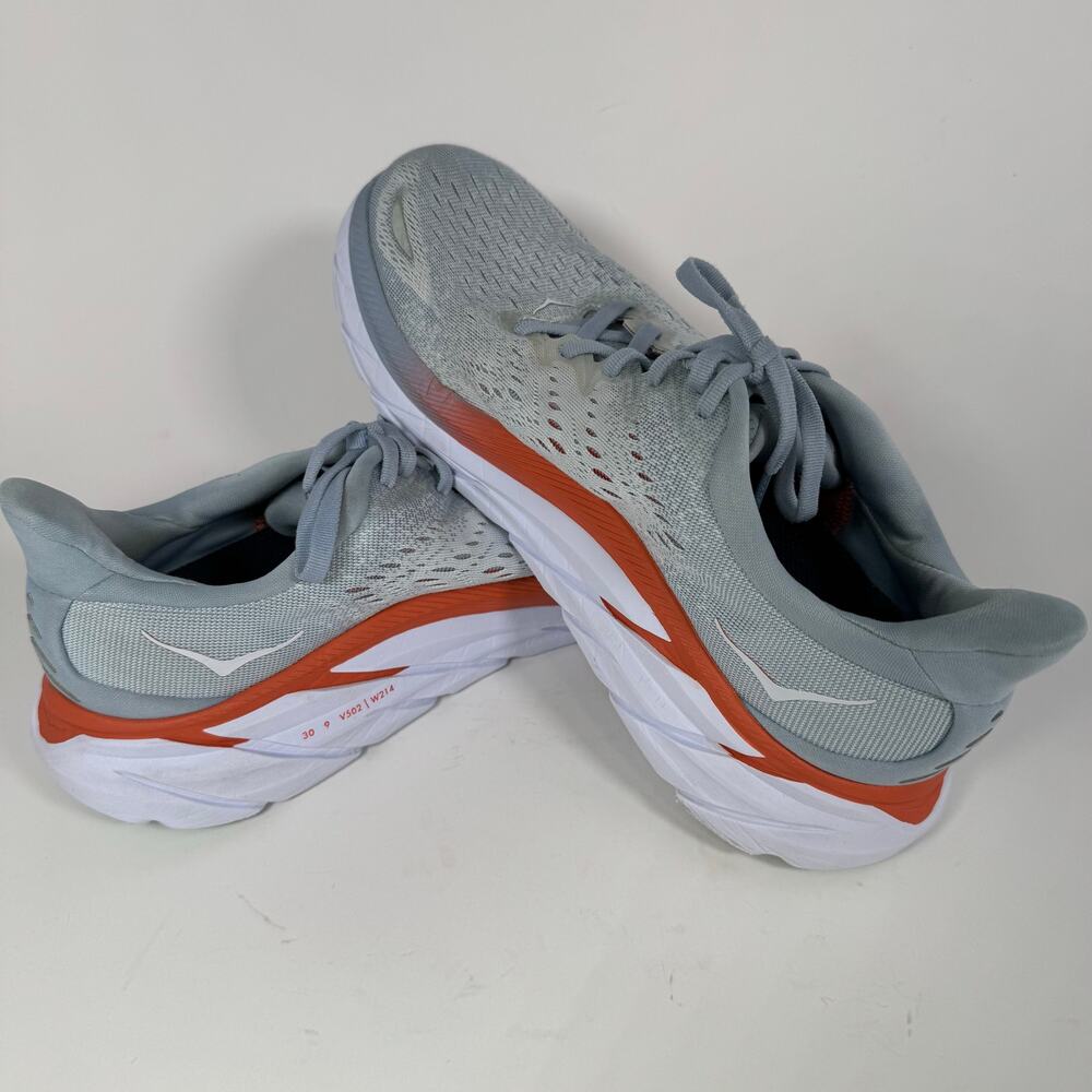 Women's Athletic Running Shoes - Gray and Orange